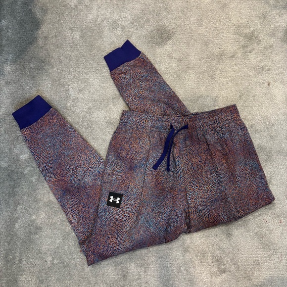 Under Armour Other - Under Armour Multicolor Patterned Joggers with Blue Accents